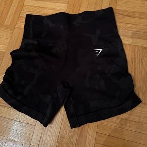 Black Camo Biker shorts short length